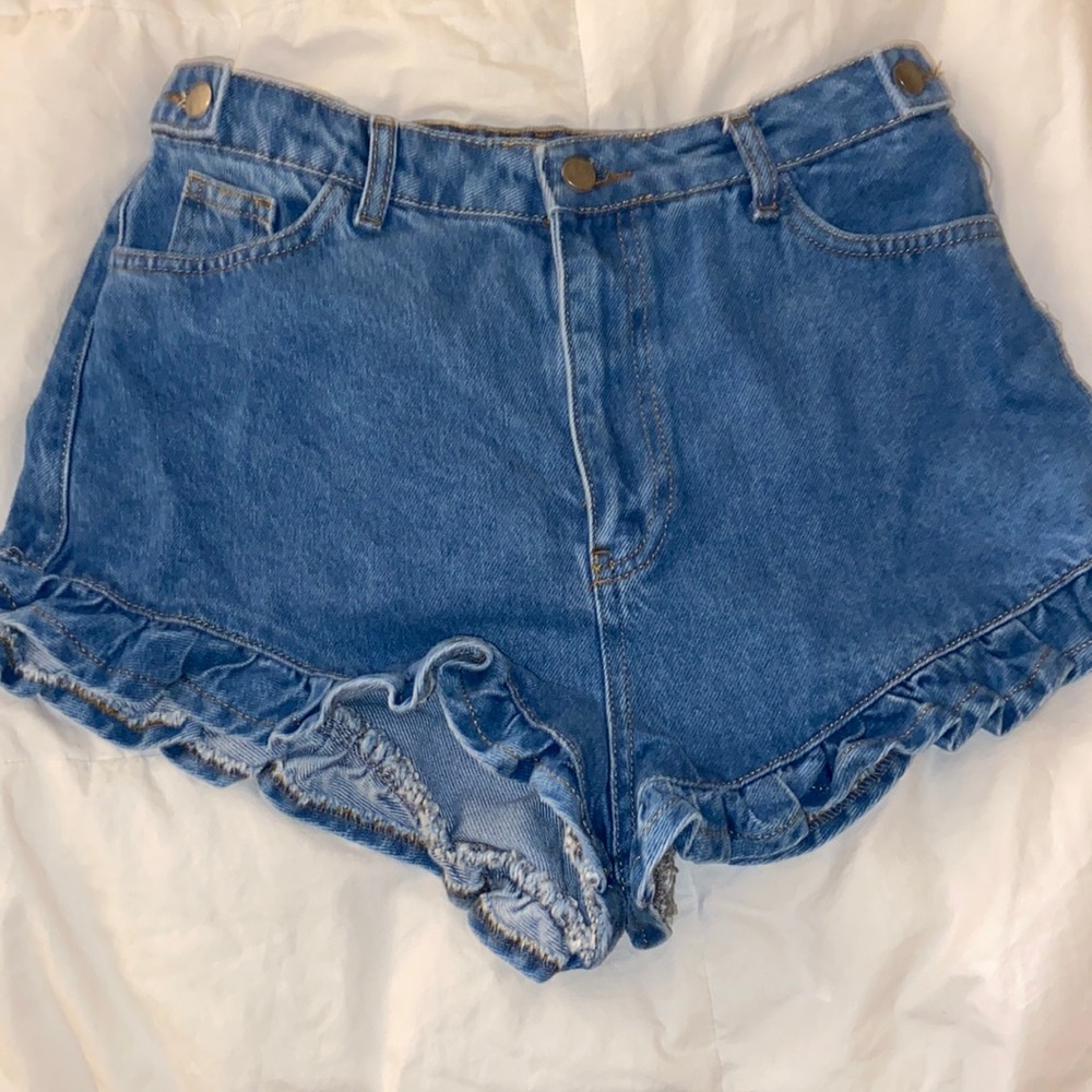 BooHoo Blue Demin Shorts